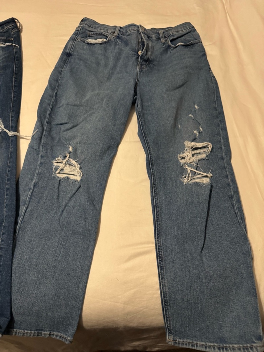 2 pairs of distressed old navy jeans